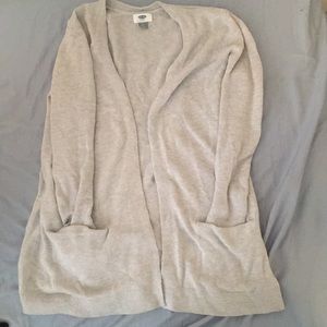 Gray Cardigan with Pockets